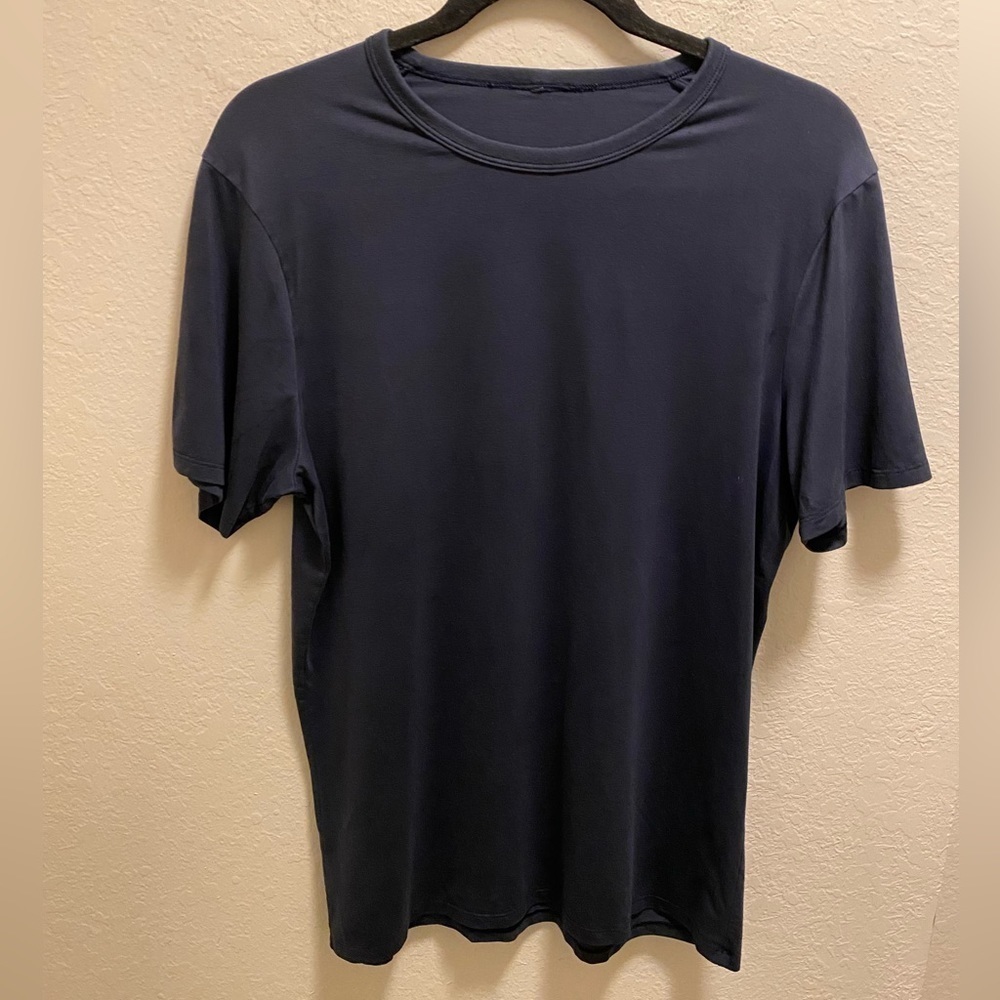 Lululemon Men's Navy Short Sleeve T-Shirt